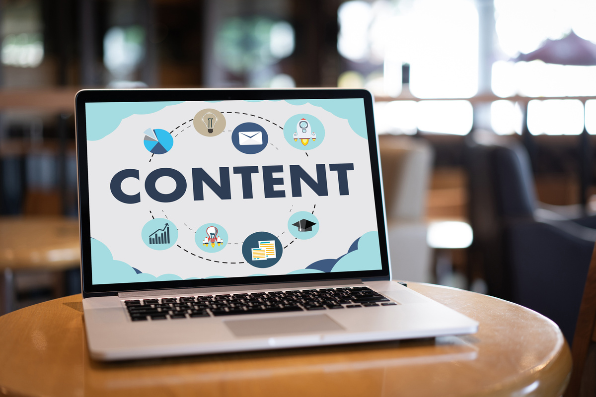 content marketing Content Data Blogging Media Publication Information Vision Concept